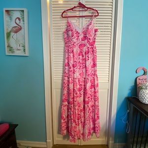 NWOT- Lilly Pulitzer Melody Maxi Flamingo Size 8